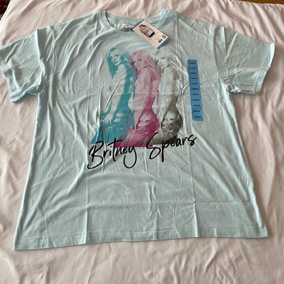 NWT! Britney Spears Ladies Soft Short Sleeve Licensed Band Tee, Sz L - Picture 2 of 6